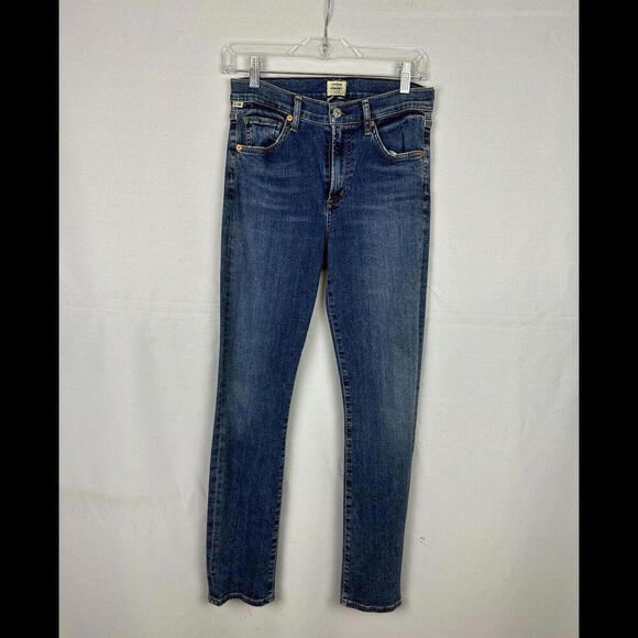 Citizens Of Humanity Denim - Citizens of Humanity Skyla Mid Rise Cigarette Jeans Blue Size 26 W, 29 L